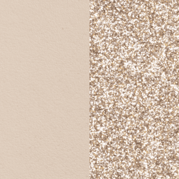 Les Georgettes - Cuir D.16Mm Creme Paillettes Do