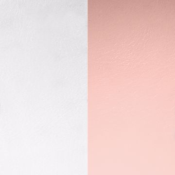 Les Georgettes - Cuir D.16Mm Gri Clair Rose Clair