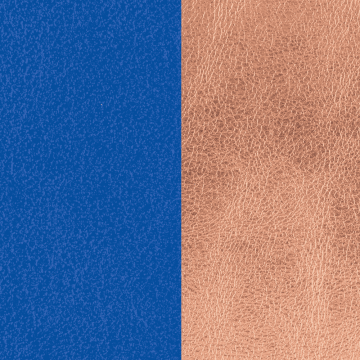 Les Georgettes - Cuir 8Mm Bleu Outrem Rose Sirène 