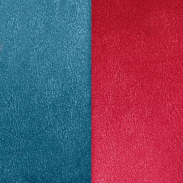 Les Georgettes - Cuir Boucles D'Oreilles 30Mm Bleu Petr Framboise