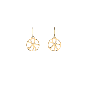 Les Georgettes - Boucles D'Oreilles Doré Nénuphares 16Mm