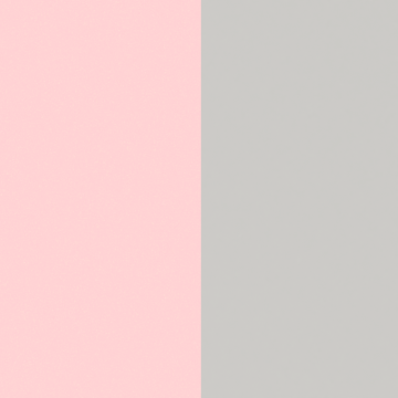 Les Georgettes - Simili Bague 8Mm Gris Clair Rose Clair