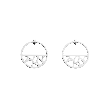 Les Georgettes - Boucles D'Oreilles Argent Girafe 30Mm