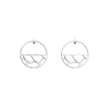 Les Georgettes - Boucles D'Oreilles Argent Tressées 30Mm