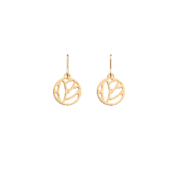 Les Georgettes - Boucles D'Oreilles Doré Lotus 16Mm