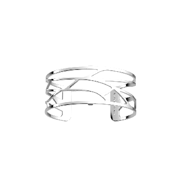 Les Georgettes - Bracelet Argenté Écorces 25Mm
