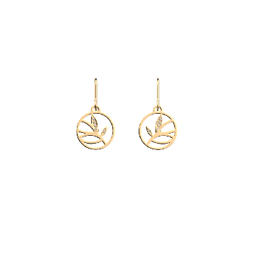 Les Georgettes - Boucles D'Oreilles Doré Arbre De Vie 16Mm