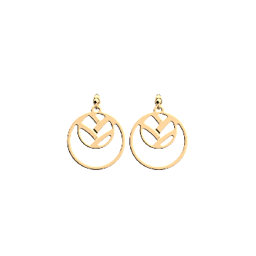 Les Georgettes - Boucles D'Oreilles Doré Tressées 16 25Mm
