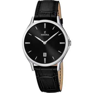 Montre Homme Cuir Noir Cuir Classique
