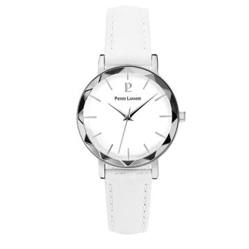 Montre Femme Pierre Lannier MULTIPLES Cadran Blanc Bracelet Cuir Blanc