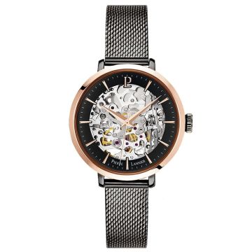 Montre Femme Pierre Lannier AUTOMATIC Cadran Gris Bracelet Acier milanais Anthracite
