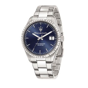 Montre Maserati Competizione 43Mm 3H Bleu Dial Br Ss