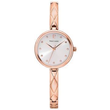 Montre Femme Leia Cadran Blanc Bracelet Acier Doré-Rose