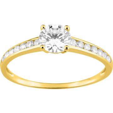 Bague Oxyde De Zirconium Or Jaune