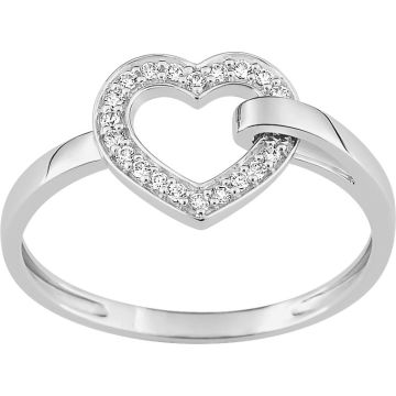 Bague Oxyde De Zirconium Or Blanc