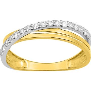 Bague Oxyde De Zirconium Bicolore