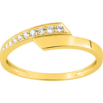 Bague Oxyde De Zirconium Or Jaune