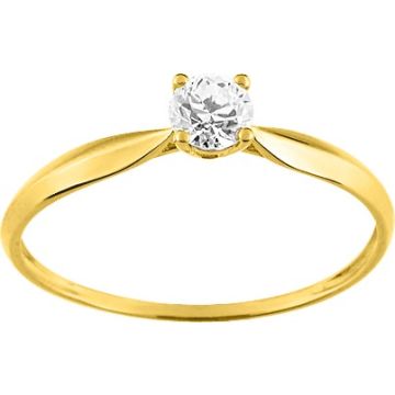 Bague Oxyde De Zirconium Or Jaune