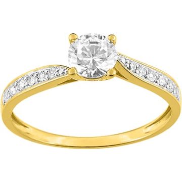 Bague Oxyde De Zirconium Bicolore