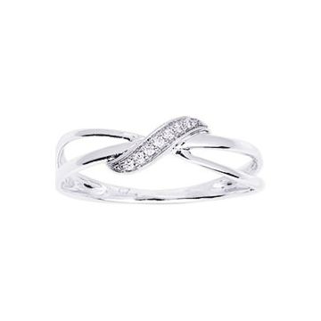 Bague Oxyde De Zirconium Or Blanc