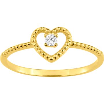 Bague Oxyde De Zirconium Or Jaune
