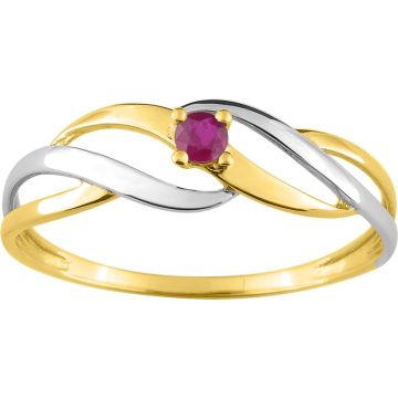 Bague Rubis Or Jaune+Rh