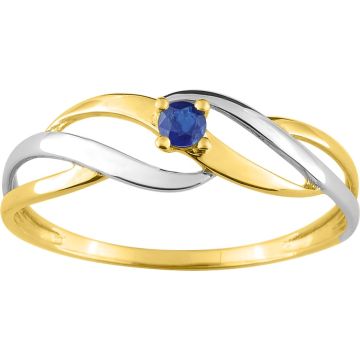 Bague Saphir Or Jaune+Rh