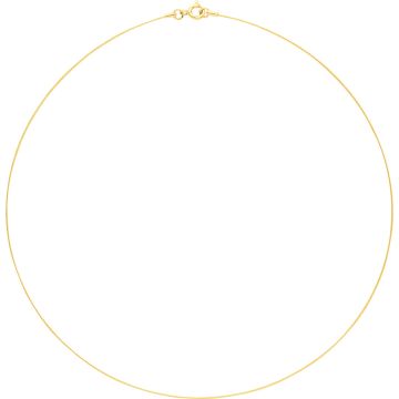 Collier Cable Or Jaune