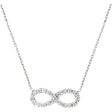 Collier Oxyde De Zirconium Or Blanc