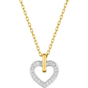 Collier Oxyde De Zirconium Bicolore Or375
