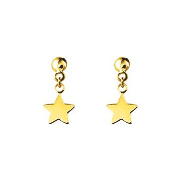Boucles D'oreilles  Pendantes Or Jaune