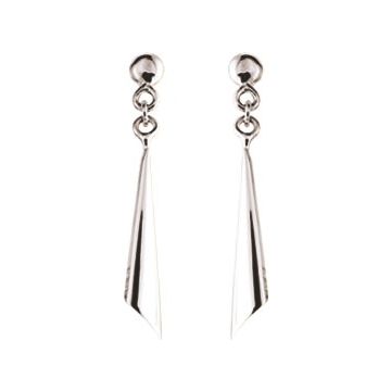 Boucles D'oreilles  Pendantes Or Blanc