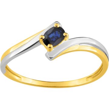 Bague Saphir Or Jaune+Rh