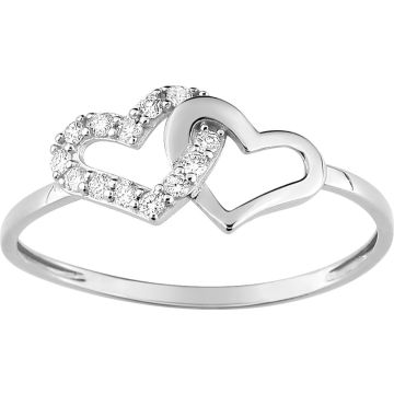 Bague Oxyde De Zirconium Or Blanc