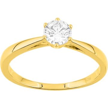 Solitaire Diamant 0.4ct Or Jaune