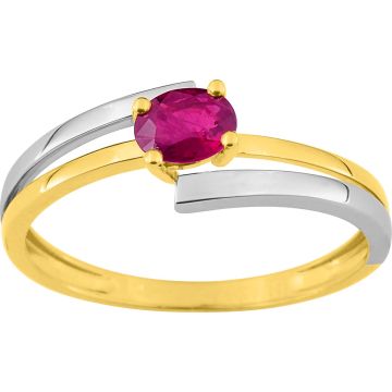 Bague Rubis Or Jaune+Rh