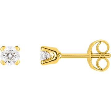 Boucles D'oreilles  Clou Diamant 0.20 Or Jaune