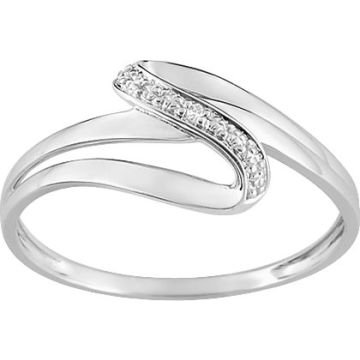 Bague Diamant 0.005 Or Blanc