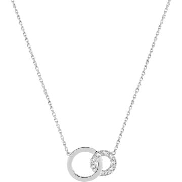 Collier Diamant 0.032 Or Blanc