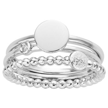 La Garçonne Diamants - Bague Argent 925, 1 Diamant 0,015 Cts