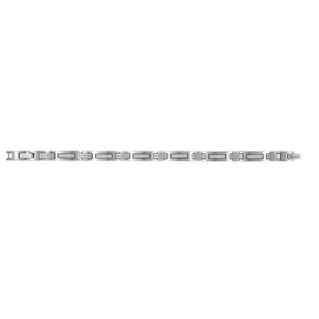 Phebus Homme - Bracelet Acier/Carbone Blanc 19+2Cm
