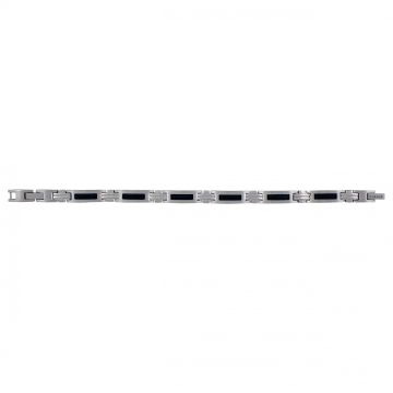 Phebus Homme - Bracelet Acier/Carbone 19+2Cm