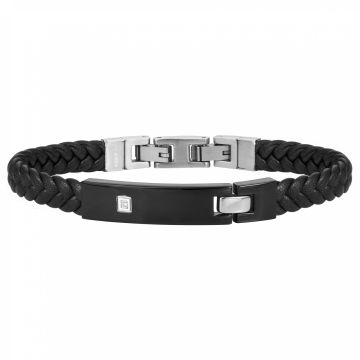 Phebus Homme - Bracelet Acier 1 Diamant
