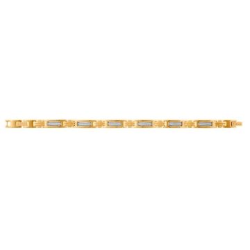 Phebus Homme - Bracelet Acier Ipg Et Cable- 19,5+1,5Cm