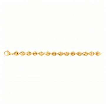 Phebus Homme - Bracelet Grain De Cafe Acier Ipg- 21Cm