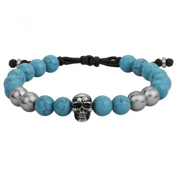 Phebus Legend - Legend Bracelet Acier Turquoise Reconstituee-Regl.18-24Cm
