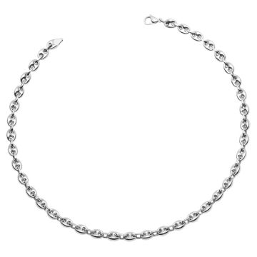 Phebus Homme - = 75/0047 Collier Grand Grain Cafe Brillant 10Mm L