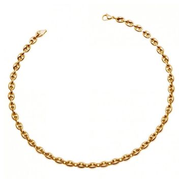 Phebus Homme - Collier Grain Cafe Acier Ipg-55Cm