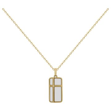 Phebus Homme - Collier Acier Ipg 1 Dts 0,005Cts-50+5Cm