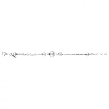 Phebus Acier - Bracelet Acier Boules 19+2 Cm